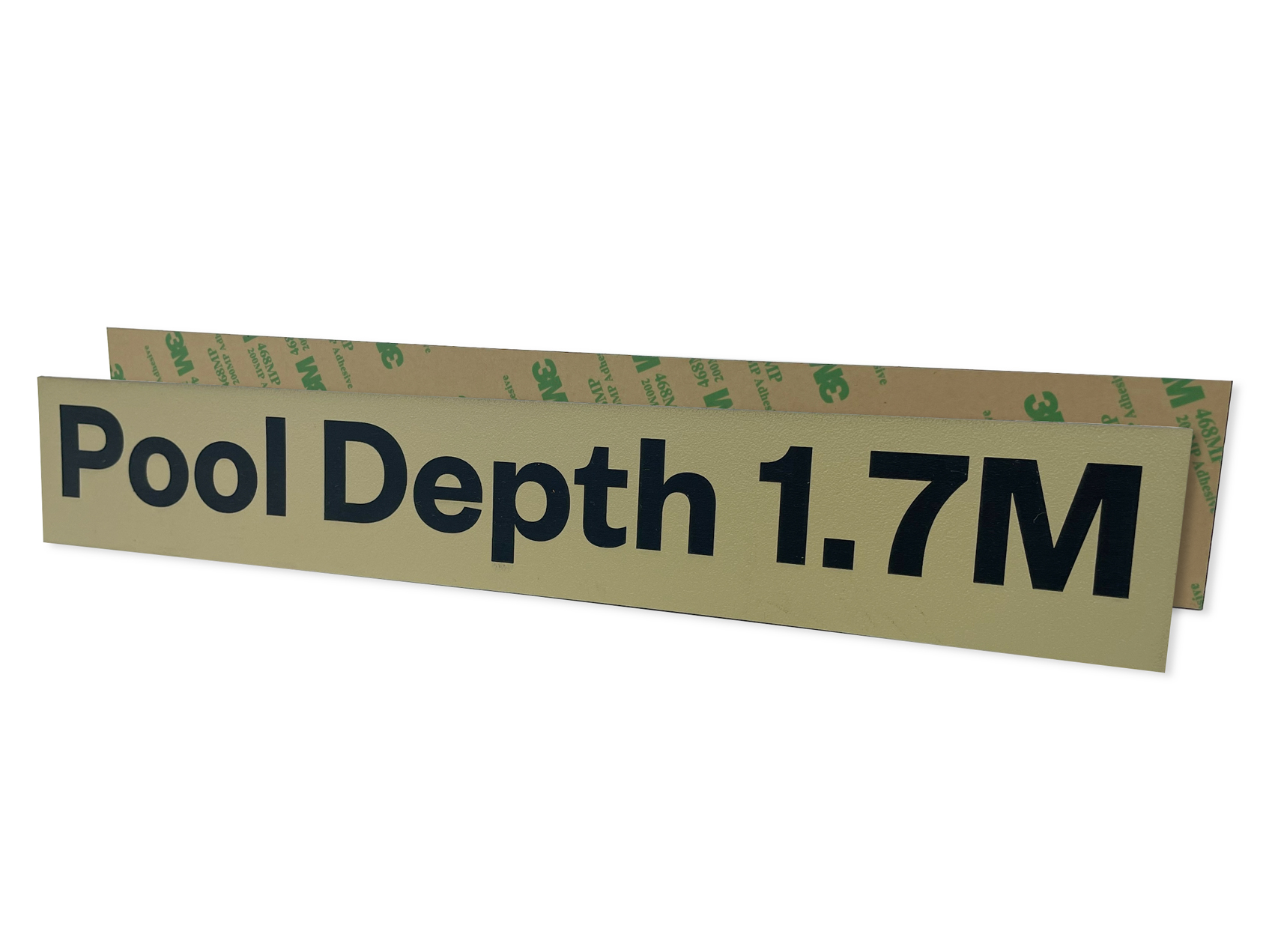 Laser Engraved Pool Sign With 3m Adhesive Backing Pool Rated Rogue Print