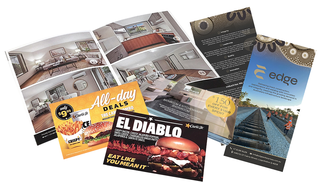 Brochures And Flyer Header Image By Rogue Print And Mail