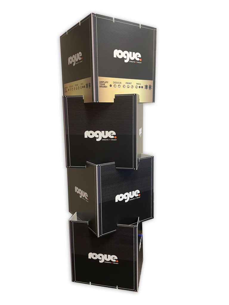 Corflute Stack Cubes Guitar Amplifier And Cab Stack Of 500mm 4 Cubes Rogue Print
