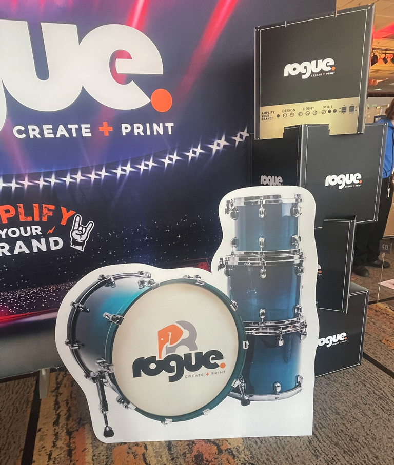Standee Blue Drum Kit Rogue Print